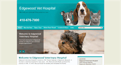 Desktop Screenshot of edgewoodveterinaryhospital.com